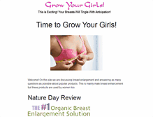 Tablet Screenshot of growyourgirls.com
